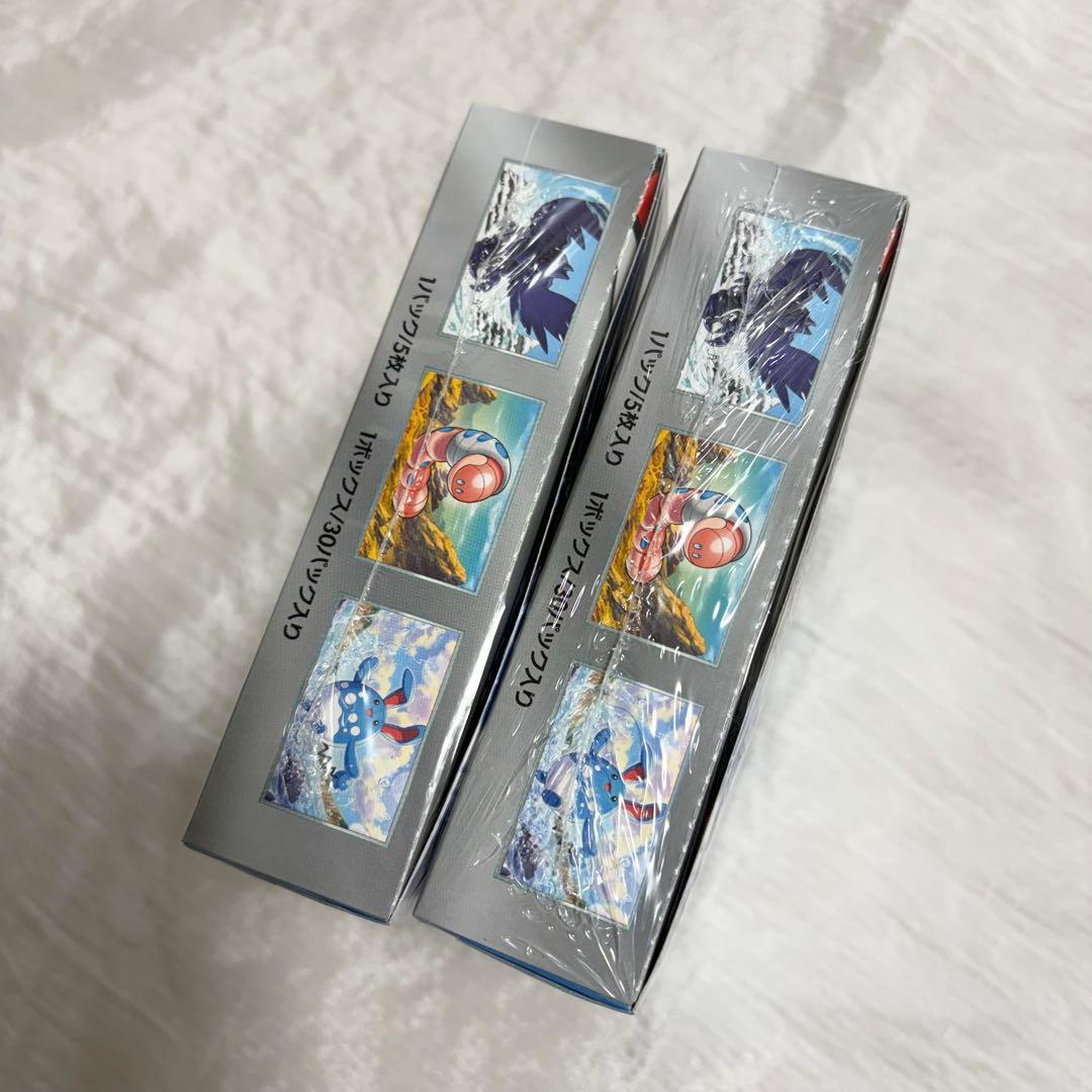 2box ポケモンカードゲーム スノーハザード　BOX シュリンク切れ込みあり