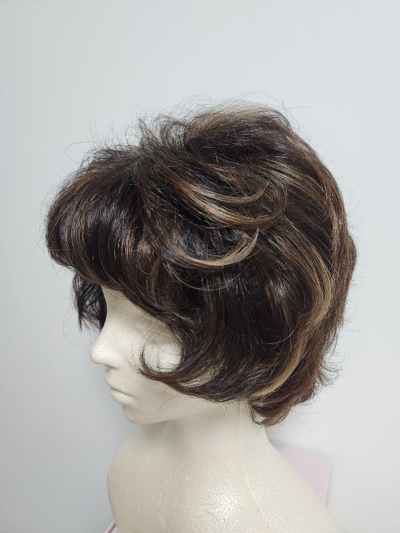 ★KNT★総手縫いウイッグ★ピンなし被るだけ