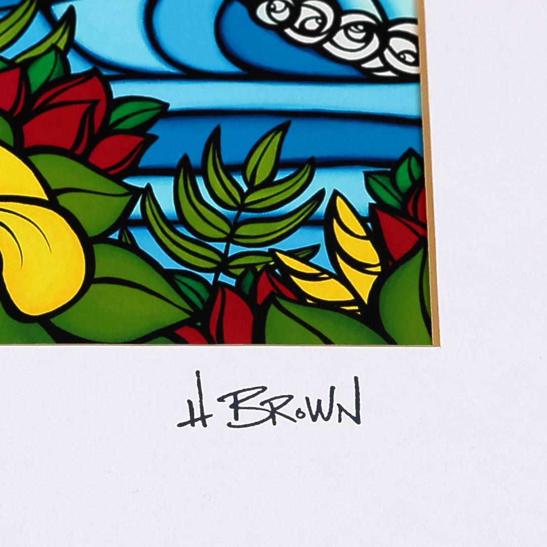 ヘザー ブラウン 『 ハイビスカス ブリーズ 』 279mm × 355mm