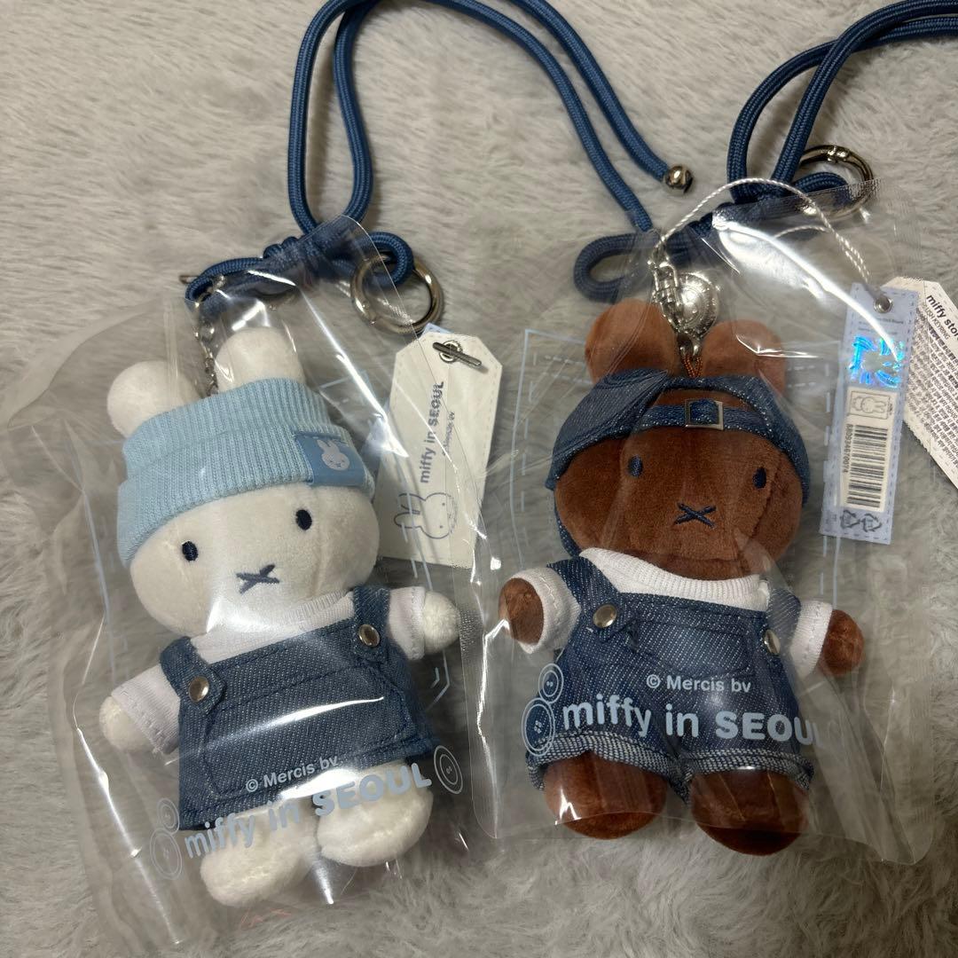 韓国限定 ミッフィー デニム キーホルダー