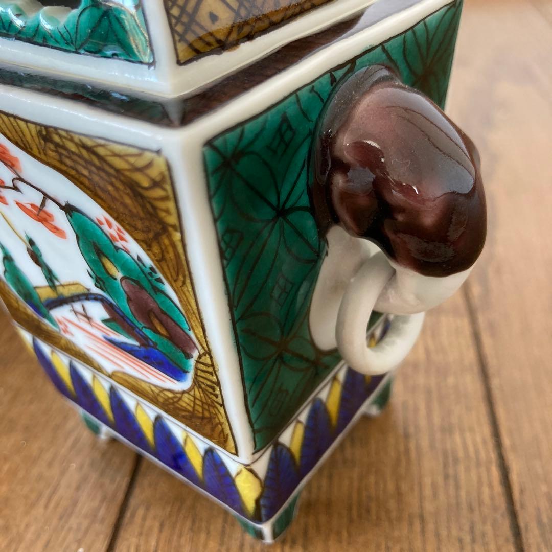 木米　九谷焼　香炉　青木木米　香爐　九谷木米　江戸時代　明和　九谷　古九谷