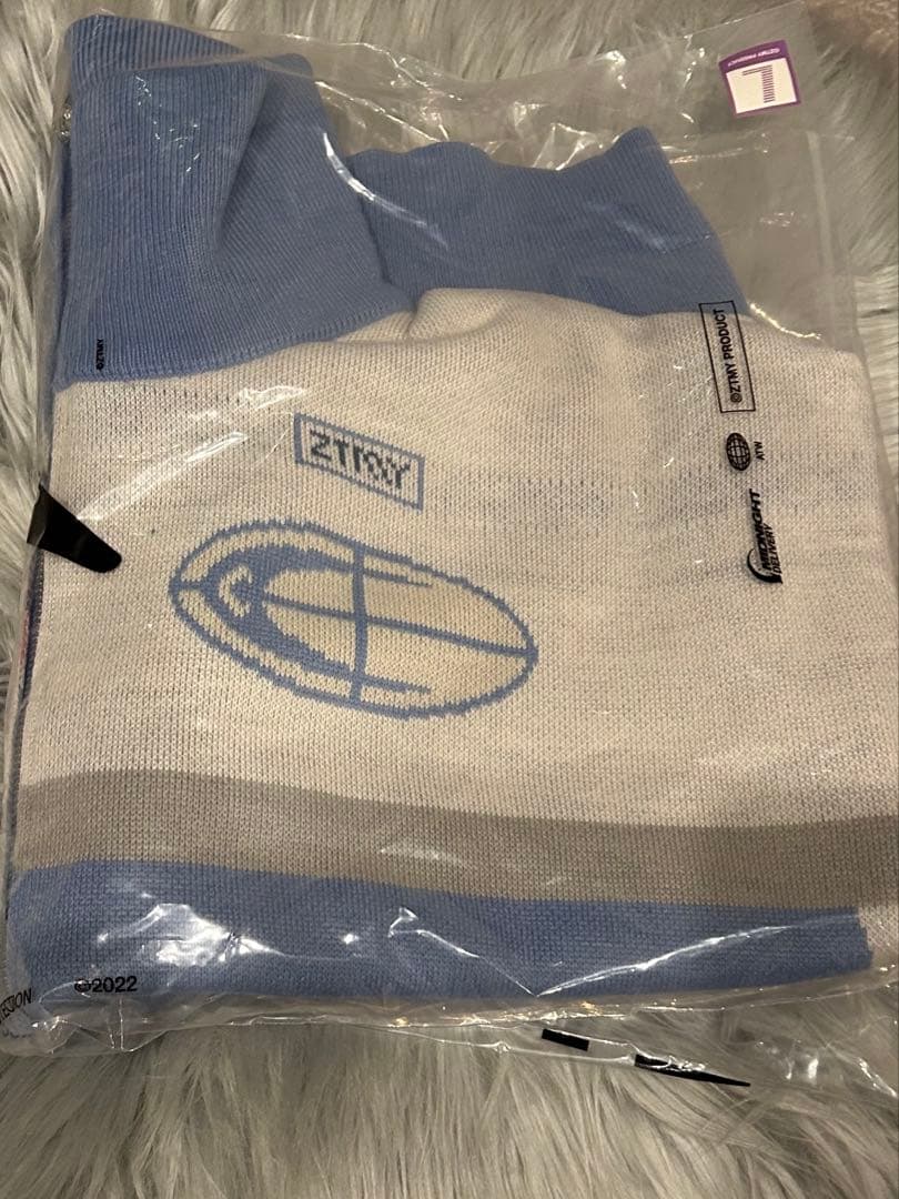 ずとまよFull Zip Knit Jersey (Milkey Blue) L