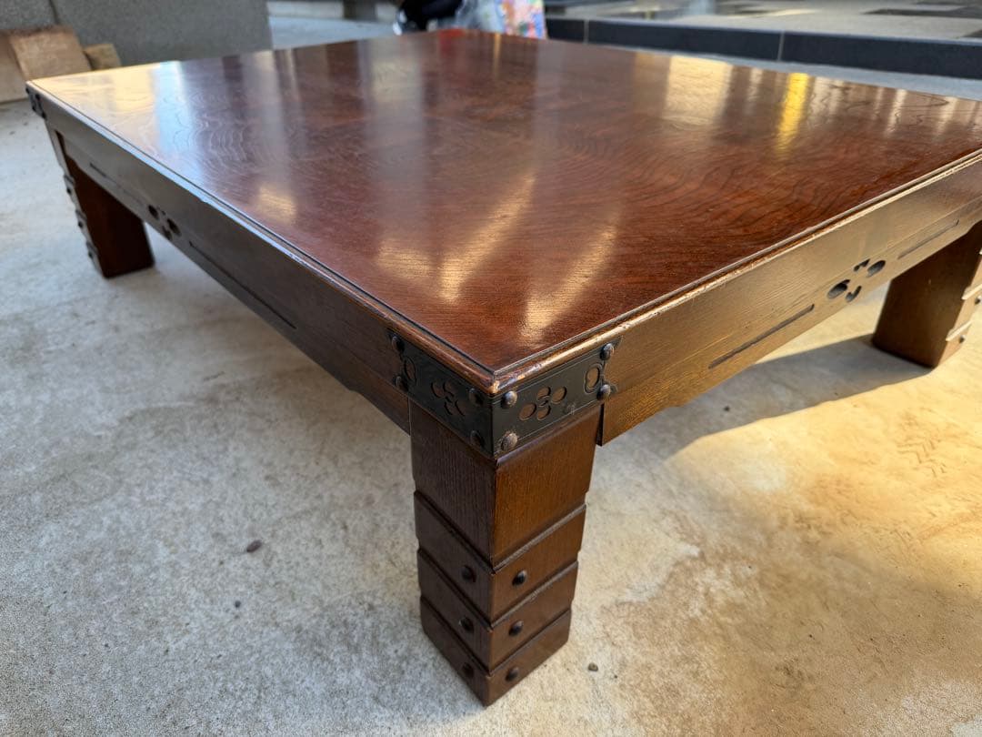 アンティーク 座卓 和家具 木製 ローテーブル 古民具 民芸調 和モダン 座敷机