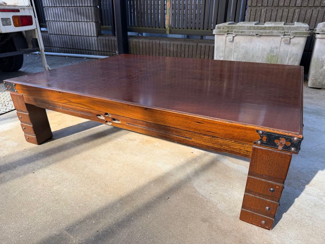 アンティーク 座卓 和家具 木製 ローテーブル 古民具 民芸調 和モダン 座敷机