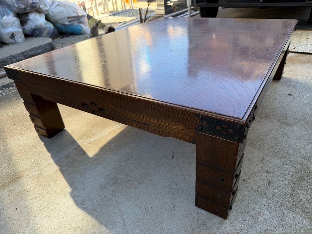 アンティーク 座卓 和家具 木製 ローテーブル 古民具 民芸調 和モダン 座敷机