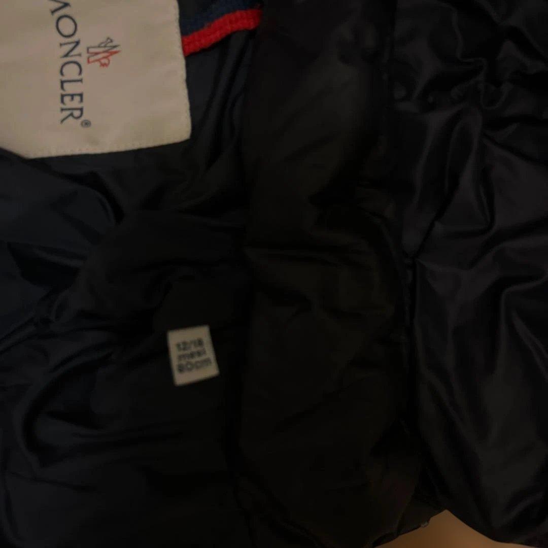 MONCLER モンクレール ブラック ダウンコート ネイビー 12/18 80