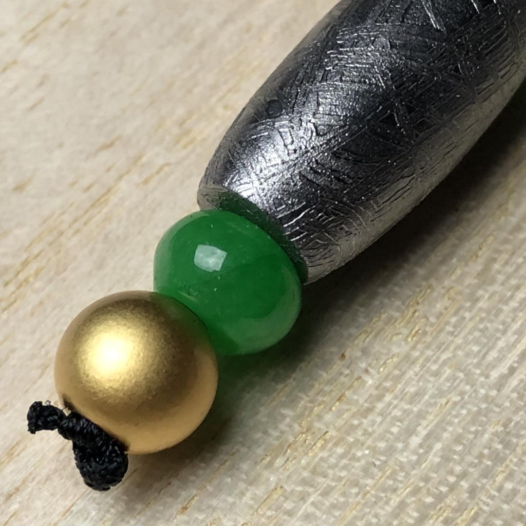 ムオニオナルスタ隕石　メッキ処理済み　天珠　ペンダント　隕石　重さ約18ｇ