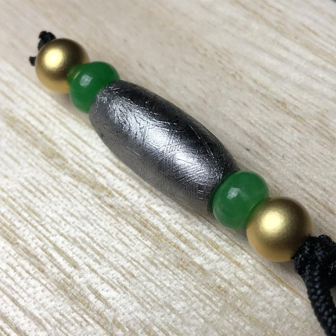 ムオニオナルスタ隕石　メッキ処理済み　天珠　ペンダント　隕石　重さ約18ｇ