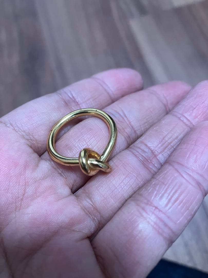 【CELINE】ゴールド ノットリング　52