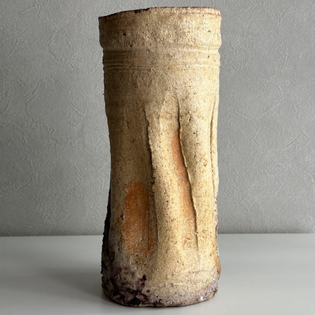 古谷道生 信楽 花器 信楽花入 共箱