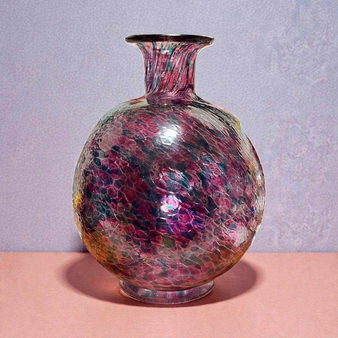 花瓶 ガラス製品 津軽びいどろ？