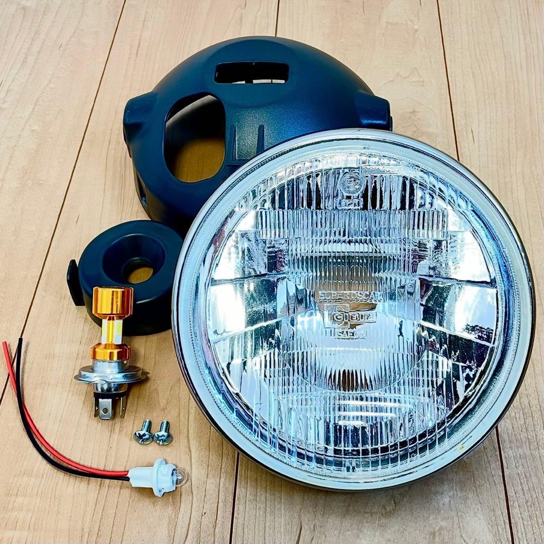 当時物 シビエ 凹み ヘッドライト 美品 CIBIE マーシャル