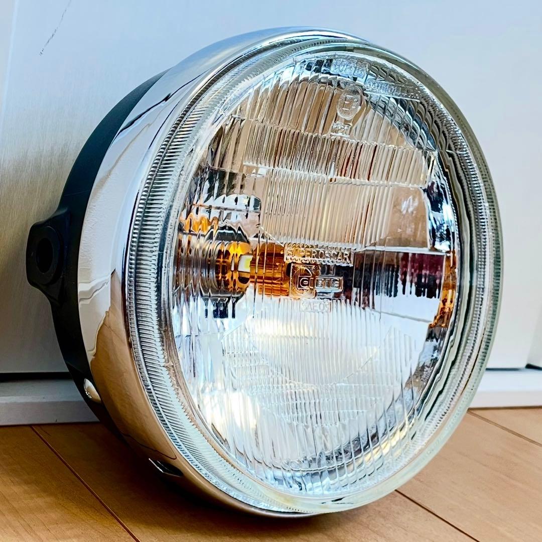 当時物 シビエ 凹み ヘッドライト 美品 CIBIE マーシャル