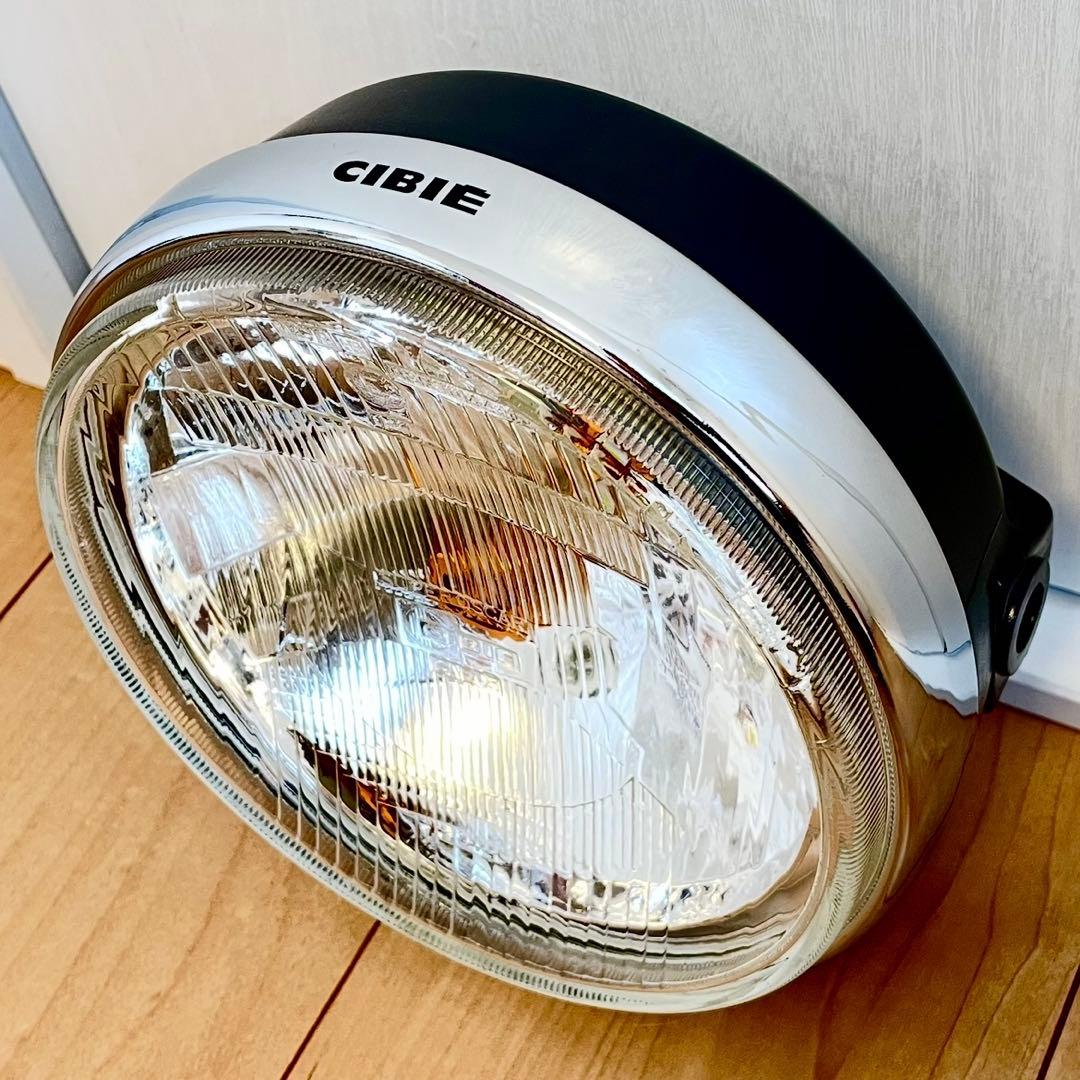当時物 シビエ 凹み ヘッドライト 美品 CIBIE マーシャル