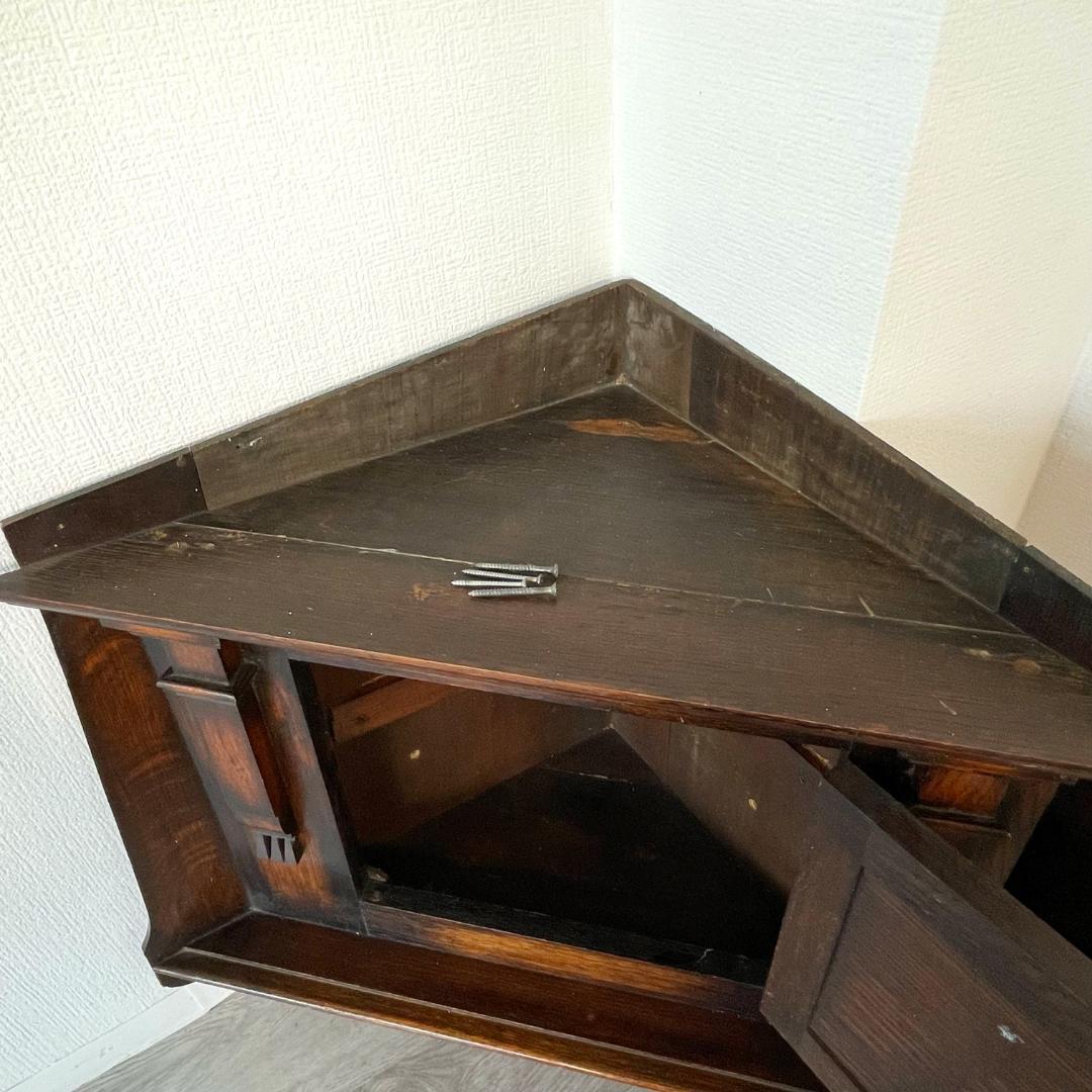 【最終値下げ】アンティーク 家具 ハンギング コーナーキャビネット 126A