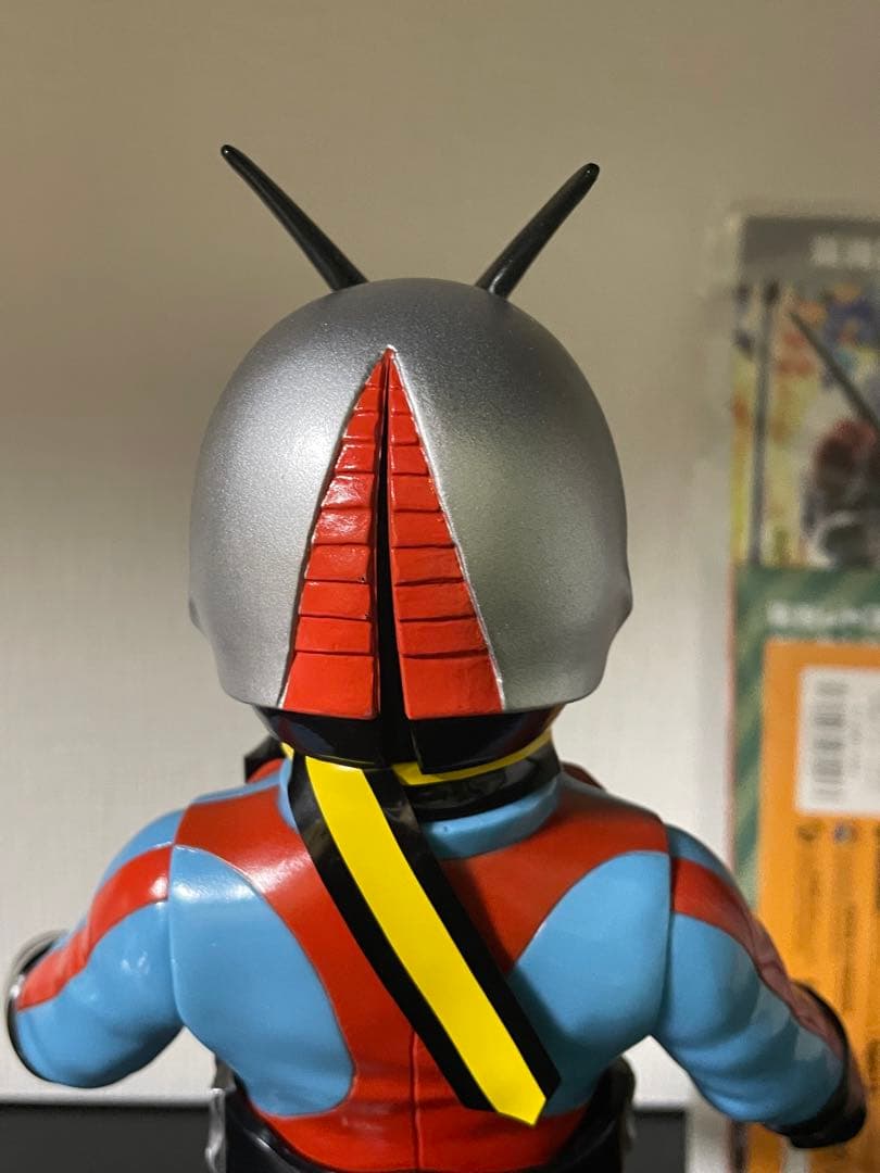 仮面ライダーX 新色 メディコムトイ ソフビ 面取れ マスク取れ フィギュア