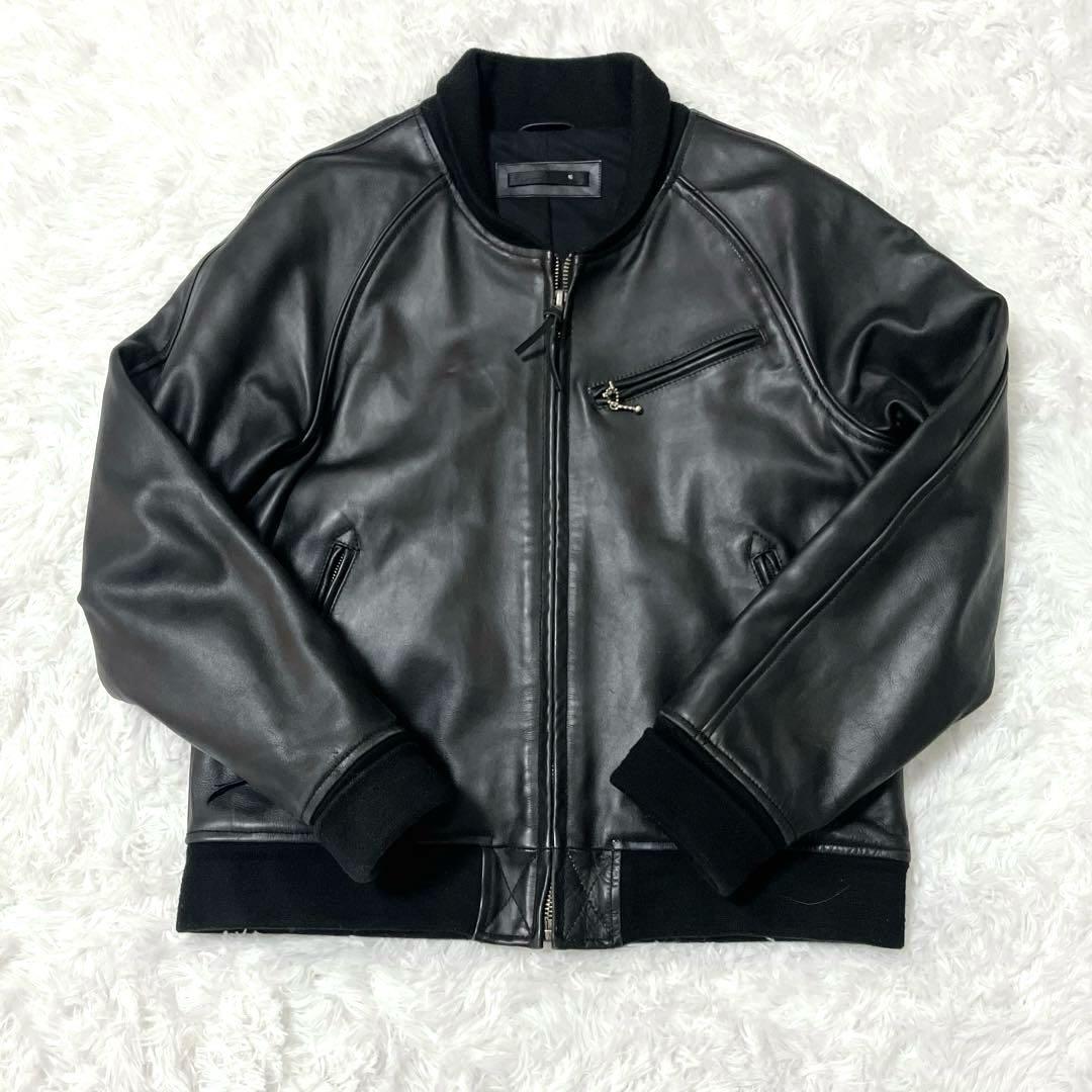 美品✨　Liugoo　LL　リューグー　レザーシングルライダース　牛革　黒