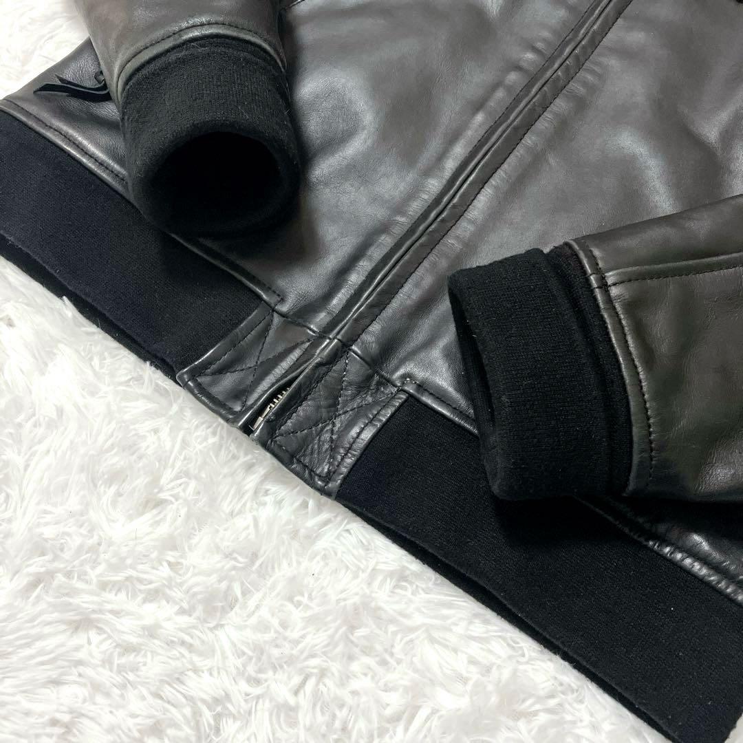 美品✨　Liugoo　LL　リューグー　レザーシングルライダース　牛革　黒