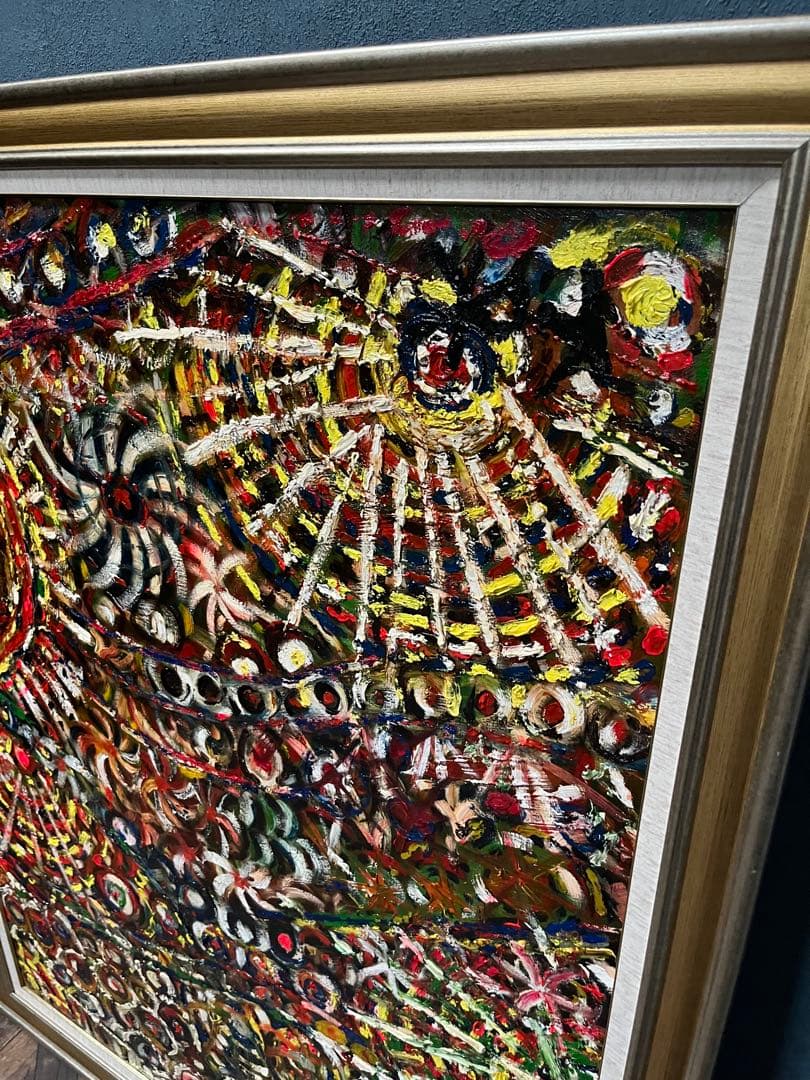 抽象画 油絵 インテリア 絵画 額縁 ゴージャス