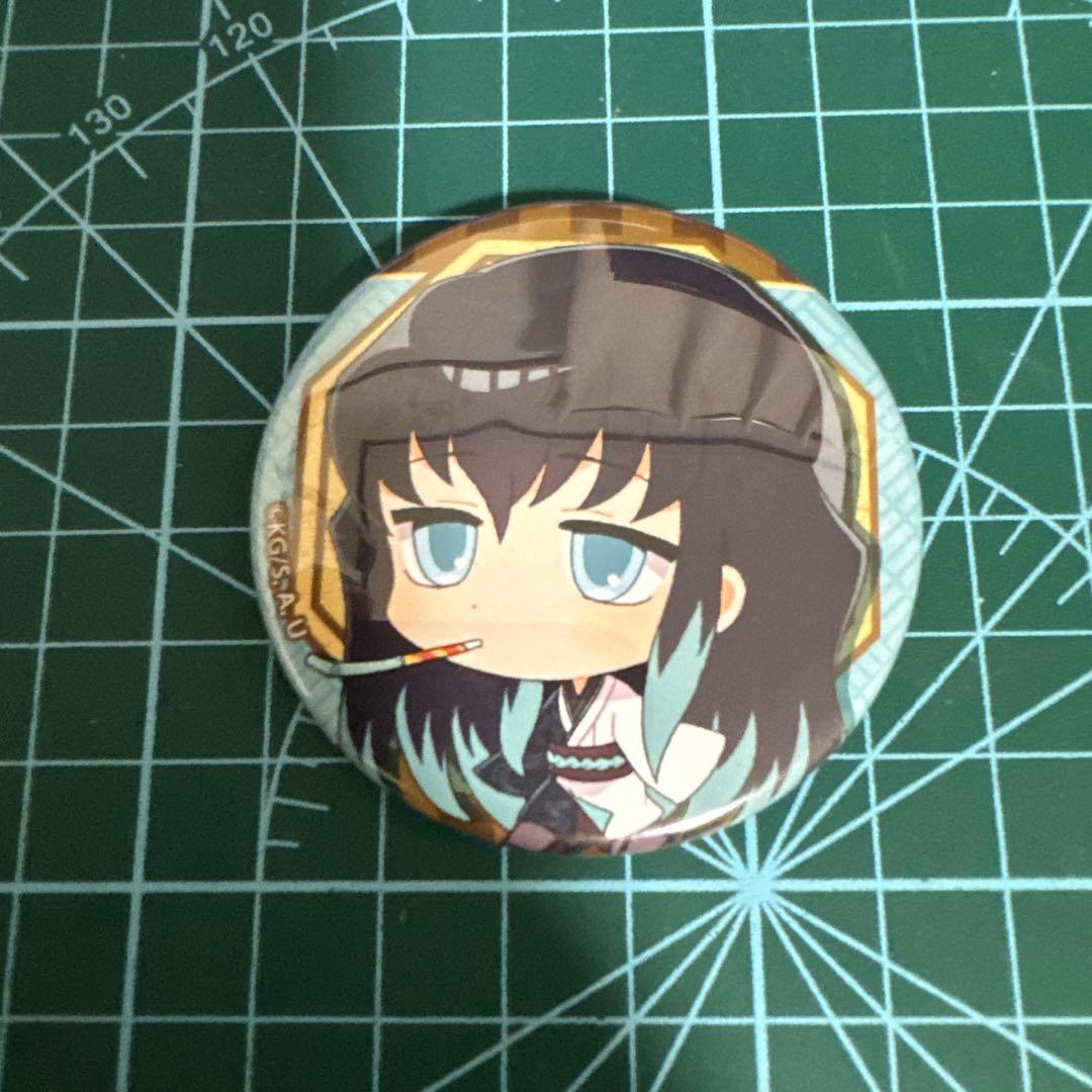 鬼滅の刃 時透無一郎 デフォルメ缶バッジ セガ コラボカフェ たい焼き 夏祭り