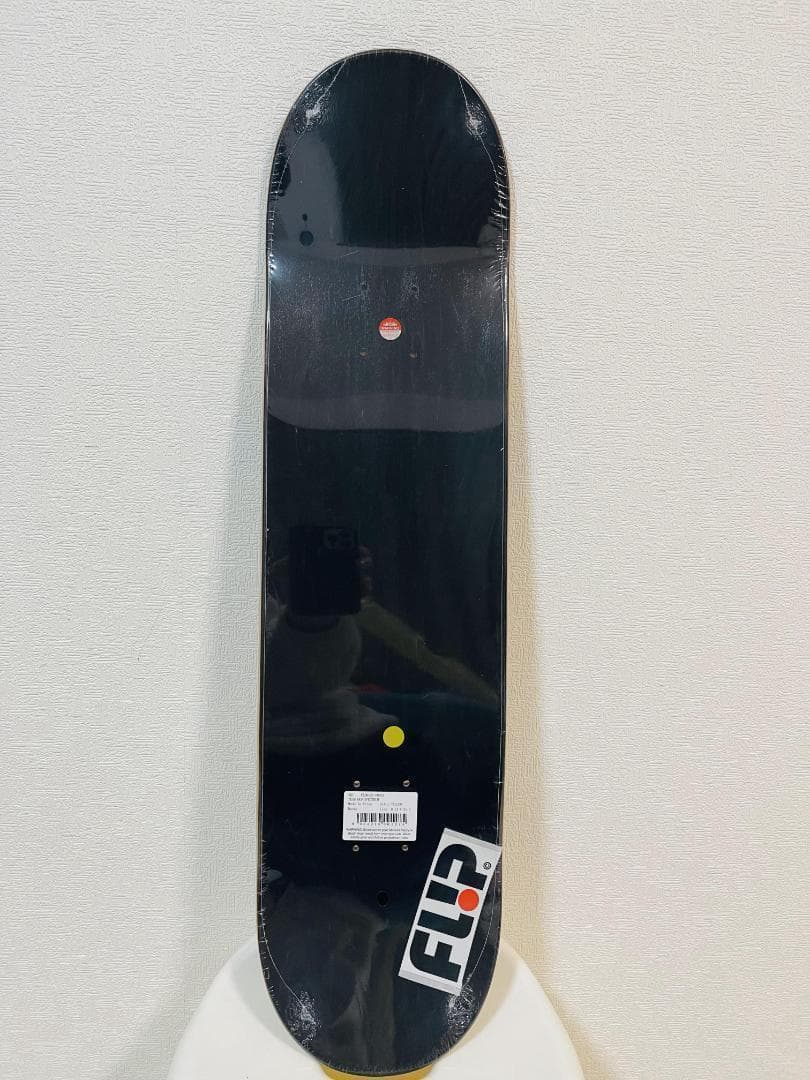 台湾製無地黒デッキテープ付き　フリップ　FLIP　8.0スケートボードデッキ