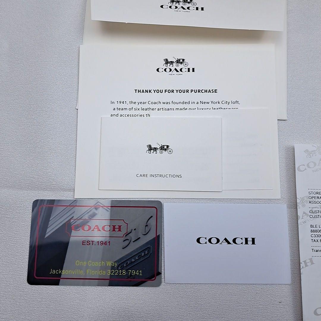 新品未使用　COACH　コーチ　折り財布　スナップウォレット　正規品　付属品多数