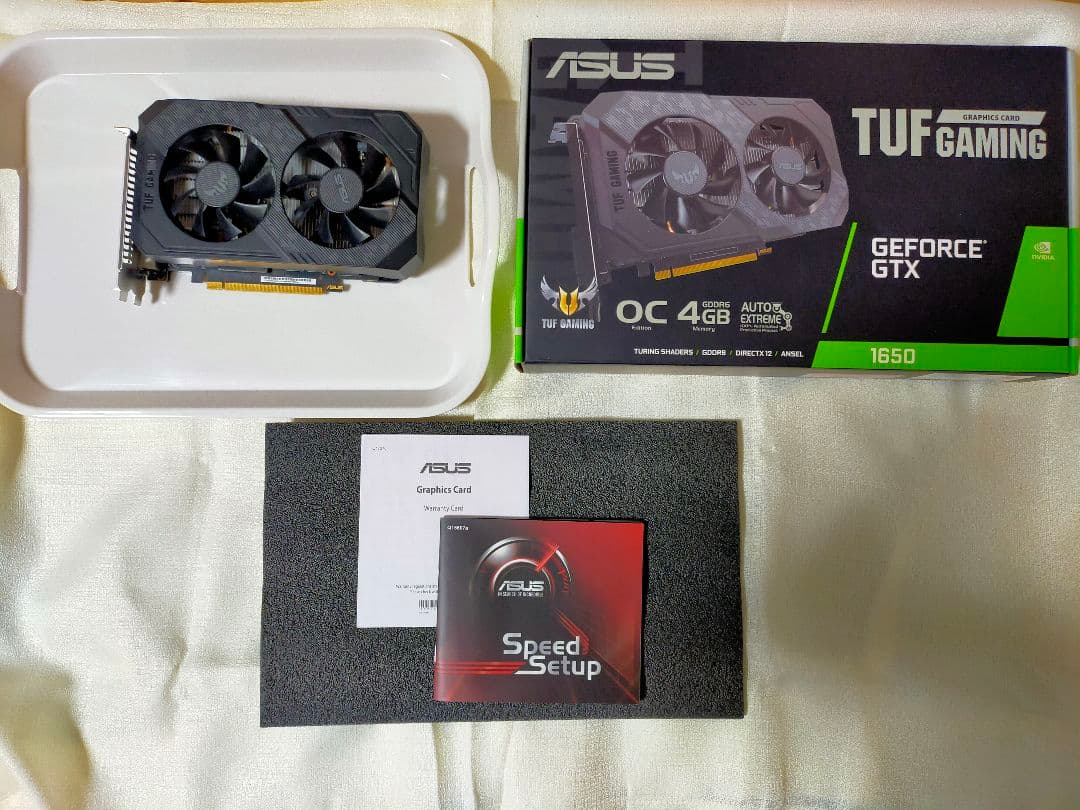 グラフィックボード・グラボ・ビデオカード ASUS TUF GeForce GTX1650 OC 4GB GDDR6