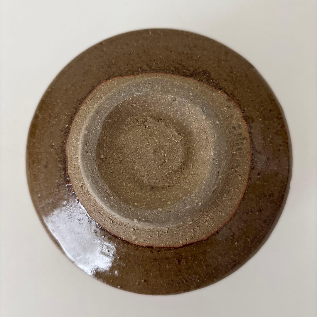 【新品未使用】抹茶茶碗　山口宏夢作　瀬戸焼　御題『苗』茶碗　共箱　ウコン布あり