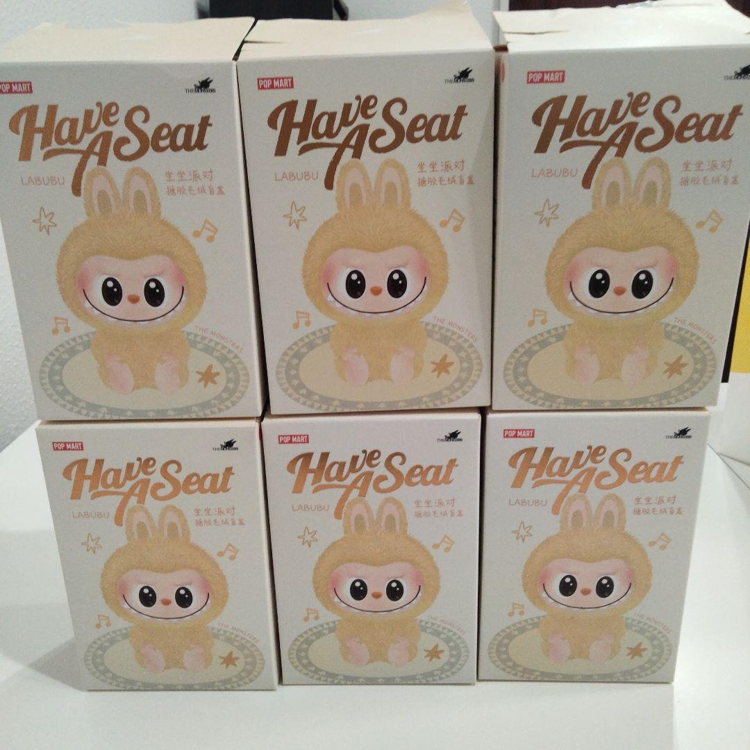 POPMARTラブブ「Have a Seat」初期タイプぬいぐるみ