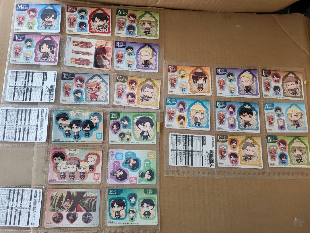 進撃の巨人　メタルカード&シール★バラ売り不可✕