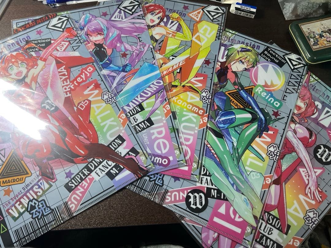 ワルキューレ　マクロスΔ M魂限定　クリアファイル　5枚セット