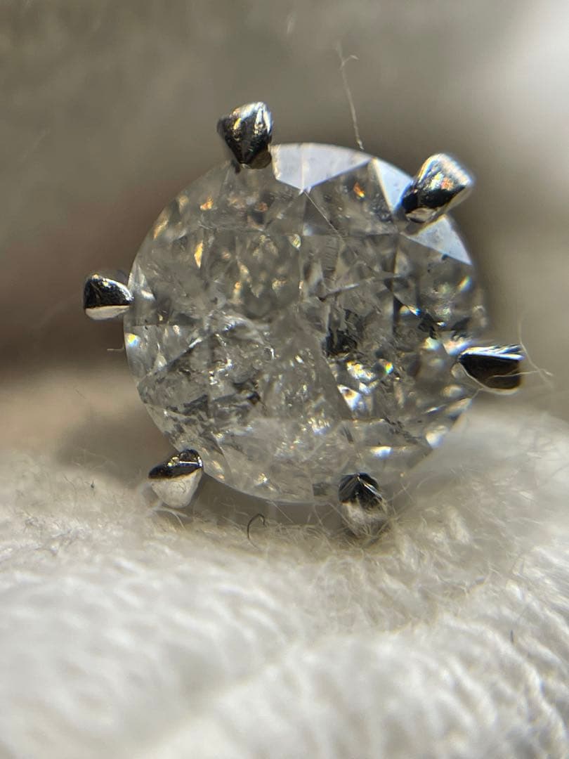 chihuahua_love 天然ダイヤモンド Pt900ピアス