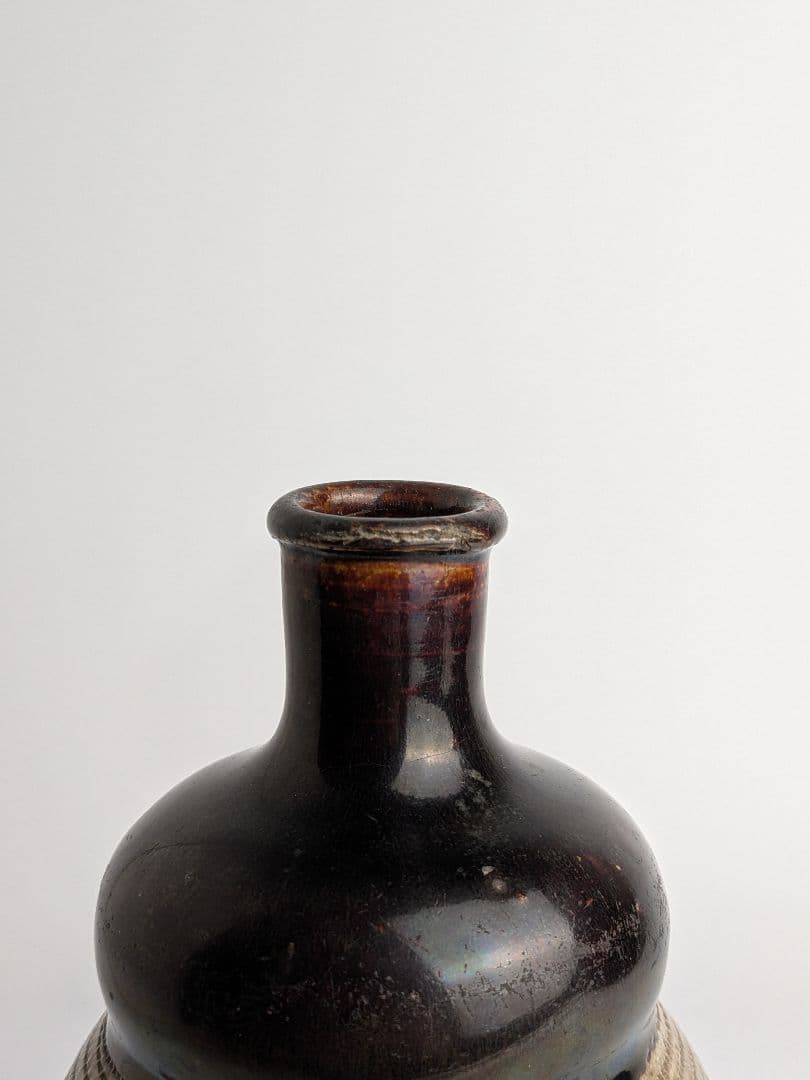 美濃　掛分鎧手徳利　18〜19世紀初　江戸時代　　酒器　花入　花器