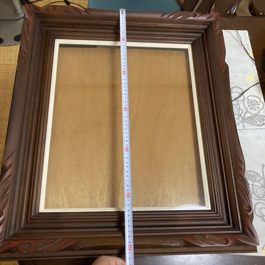 アンティーク額縁フレーム　油絵　木製額縁　古道具