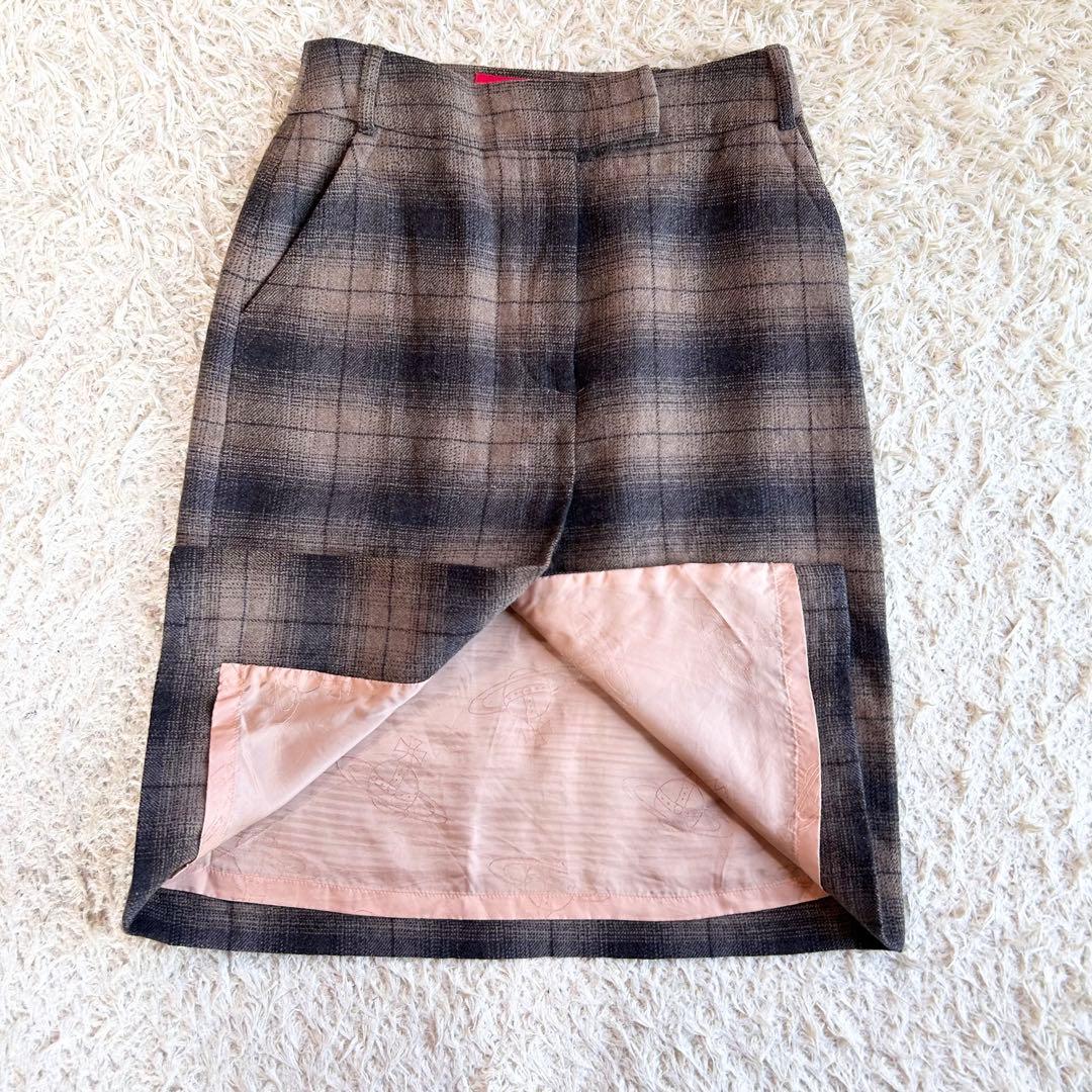 【希少viviennewestwood✨️ウールチェックスカート】 オリゾンティ