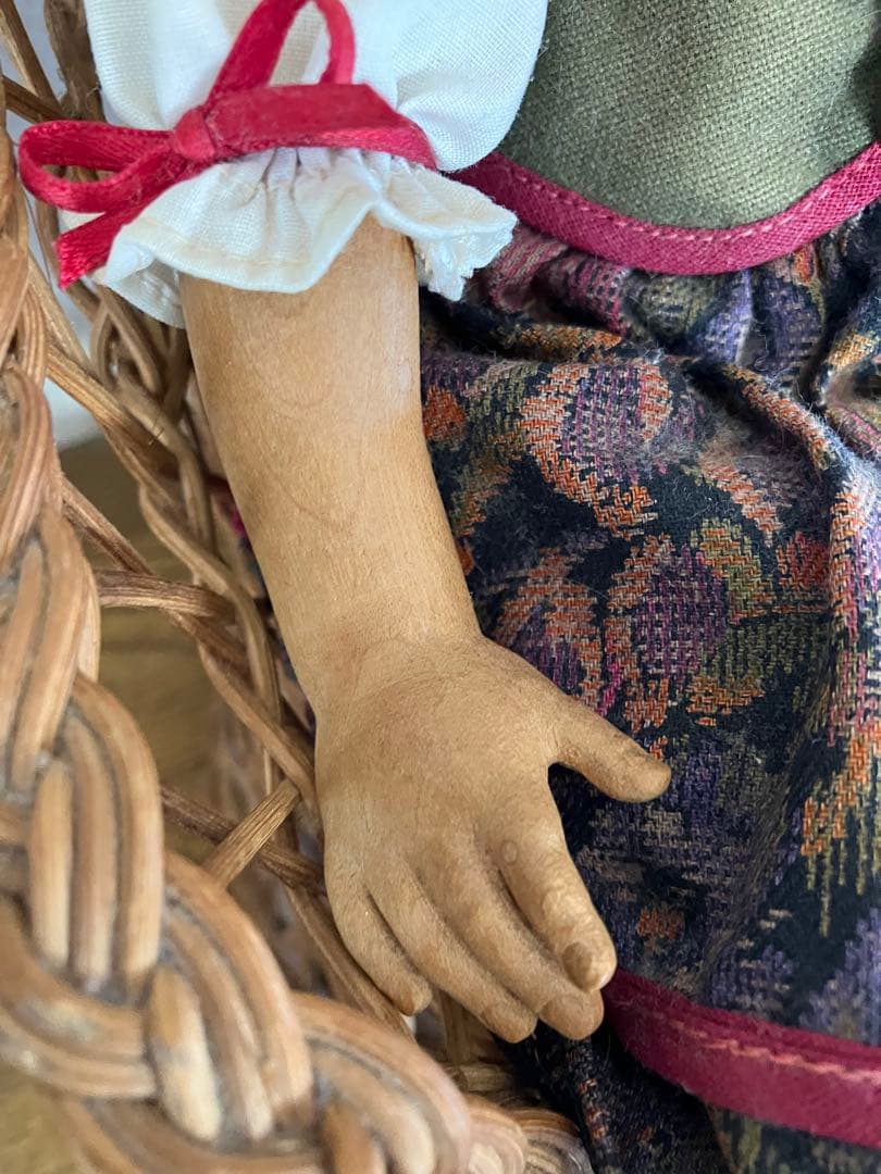 木製人形　ドイツ　34㎝　女の子