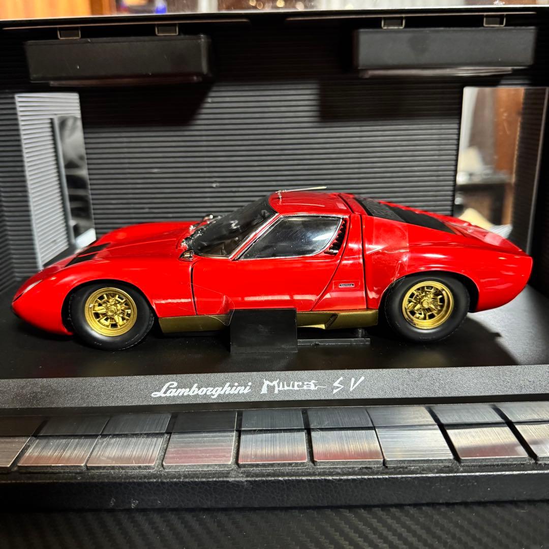 絶版未展示品 京商 1/18 ランボルギーニ ミウラ P400SV レッド