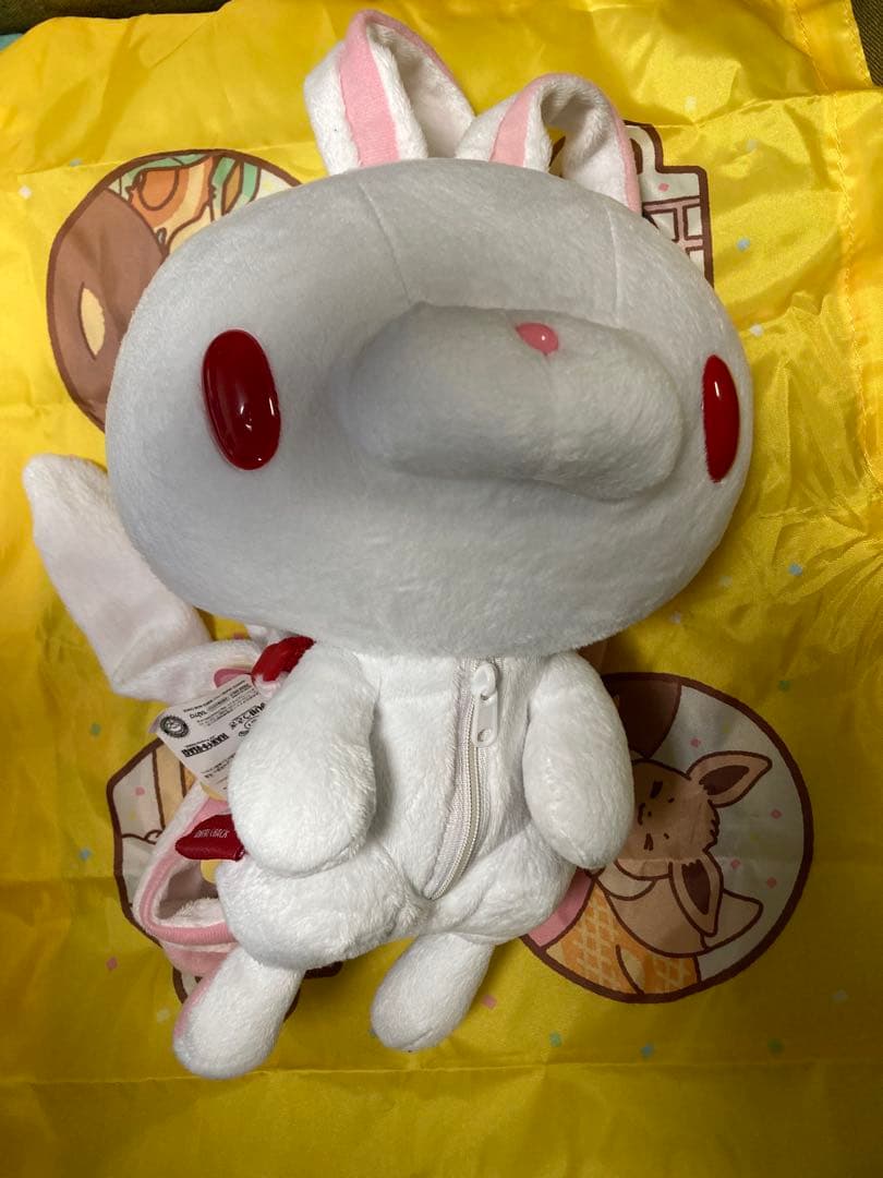 汎用うさぎ　ぬいぐるみリュックポーチ　ホワイト