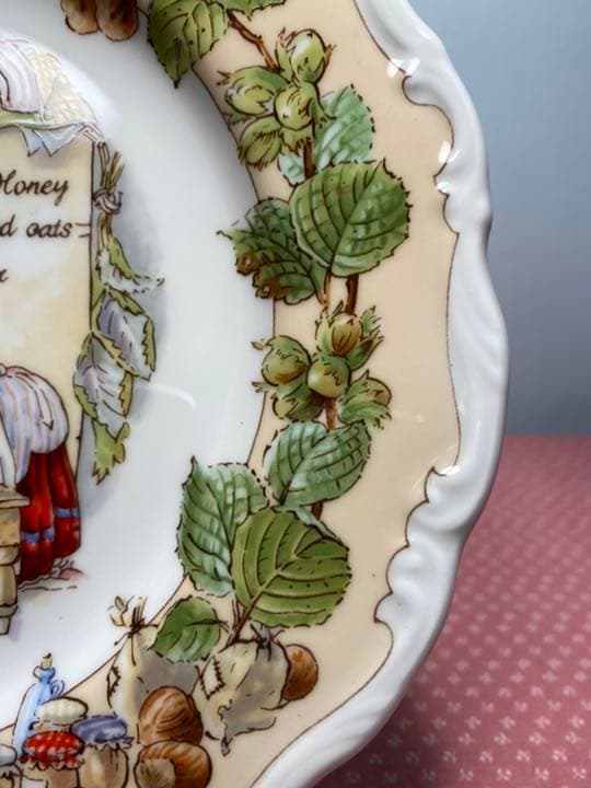 微スレ ブランブリーヘッジ レシピプレート③ハニーアンドナッツビスケット 未使用