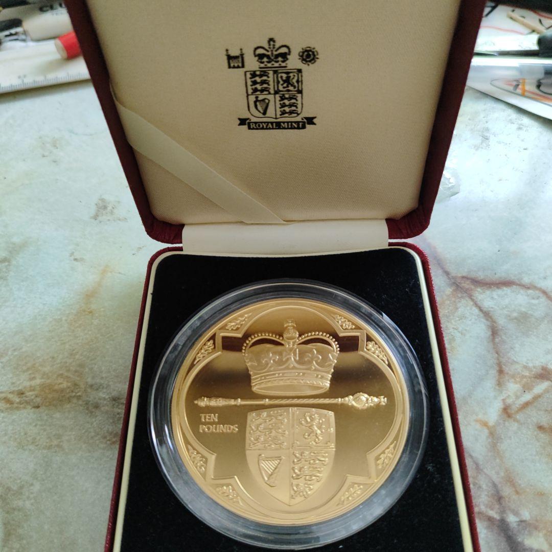 【超希少】 2003 ロイヤルミント　イギリス 戴冠 5OZ 大型 銀貨