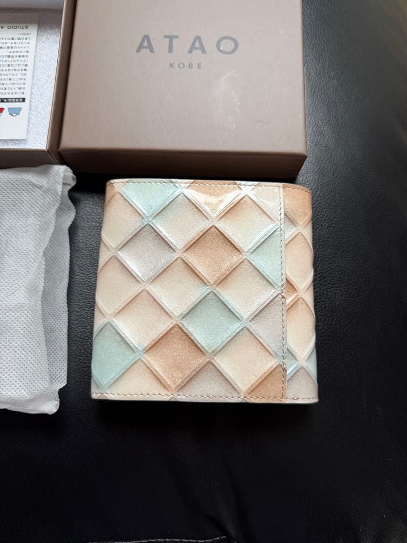 ATAO 折りたたみ財布　ロトロ・ブロックパーティ　冬季限定品