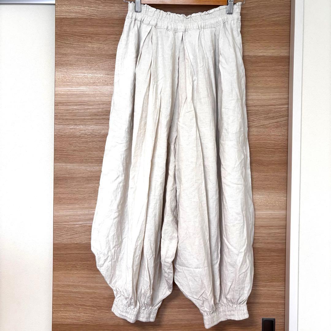 ヂェン先生の日常着　バルーンパンツ Sサイズ　生成