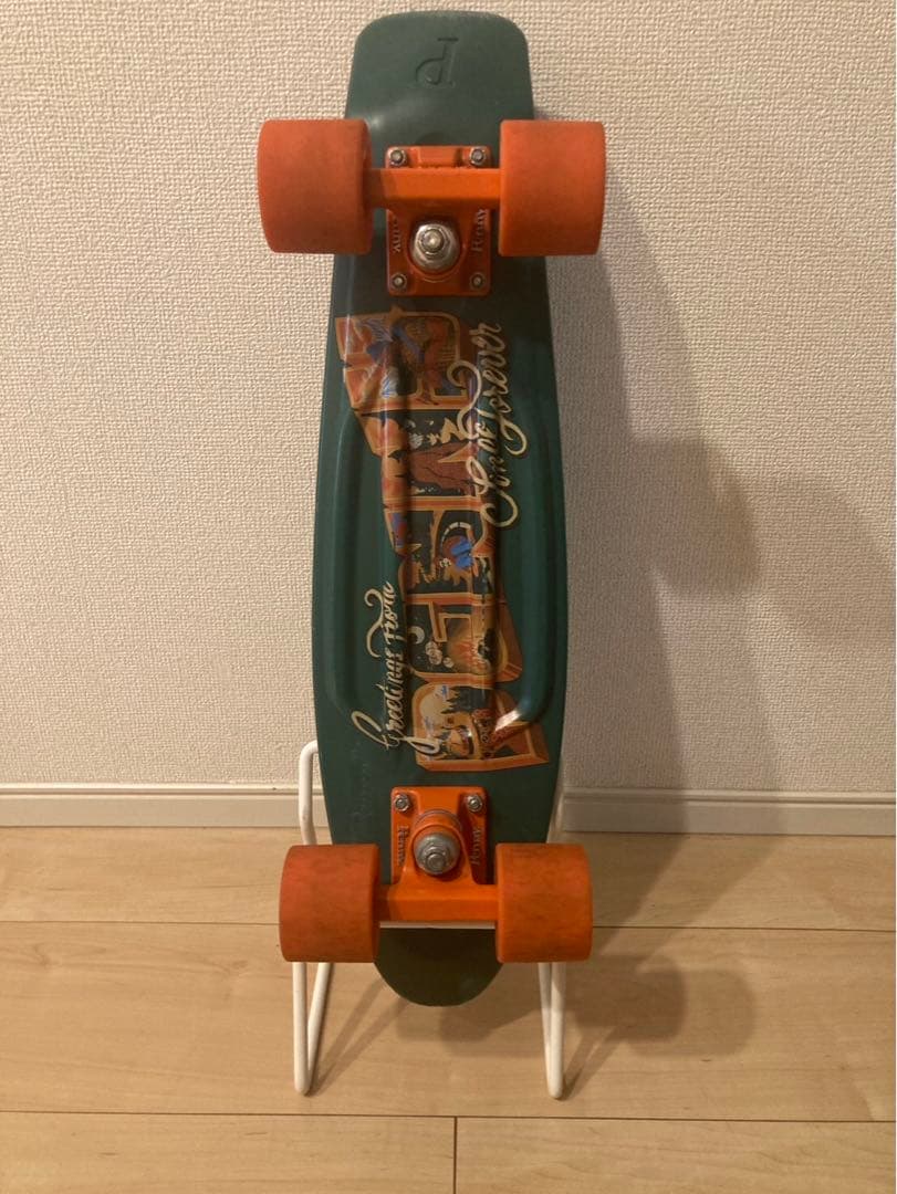 penny22インチ スケートボード グリーン／オレンジ スケートボードスタンド