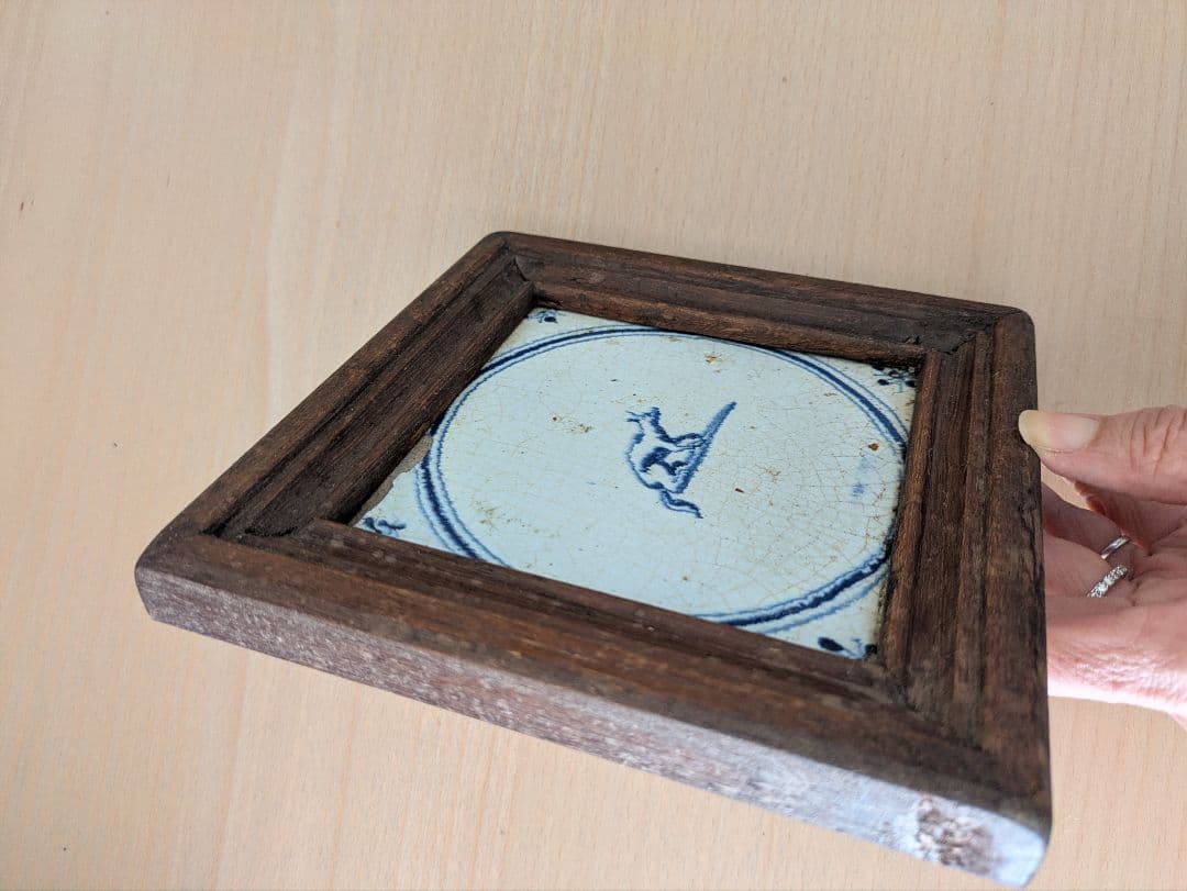 アンティークデルフト焼タイル　2