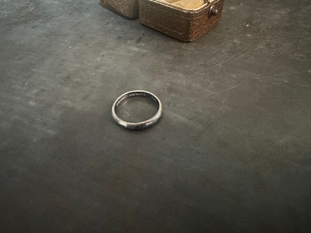 希少　ヴィンテージ　メキシコ　シルバー　925 プレーン　リング　アンティーク