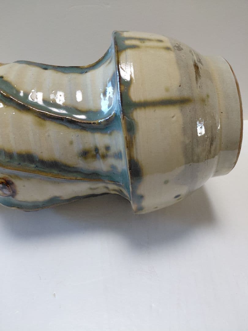 琉球壺屋焼　小橋川源慶作　ゲンケイ印あり　　約34センチ　最終価格