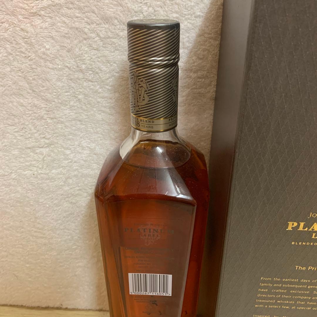 古酒　ジョニーウォーカー プラチナム18年