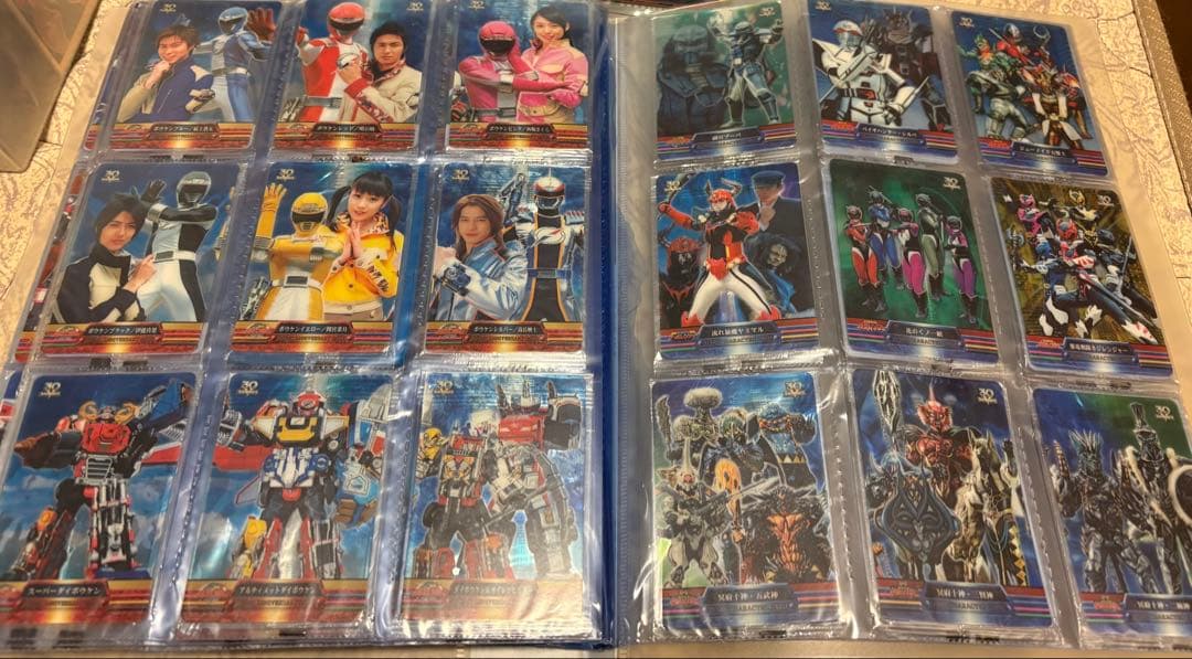 スーパー戦隊30周年アニバーサリーカード　透明袋未開封　１４２枚セット