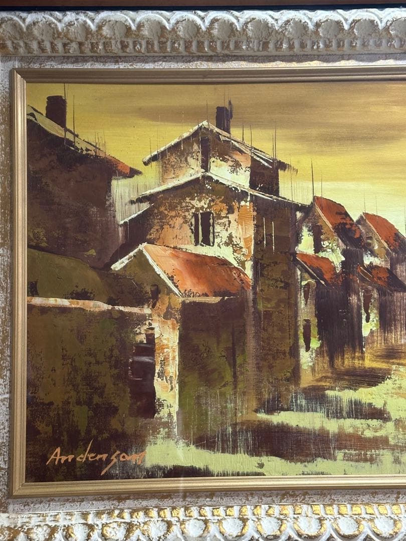 絵画 油絵 油彩画 風景画 美術品 芸術 インテリア アート