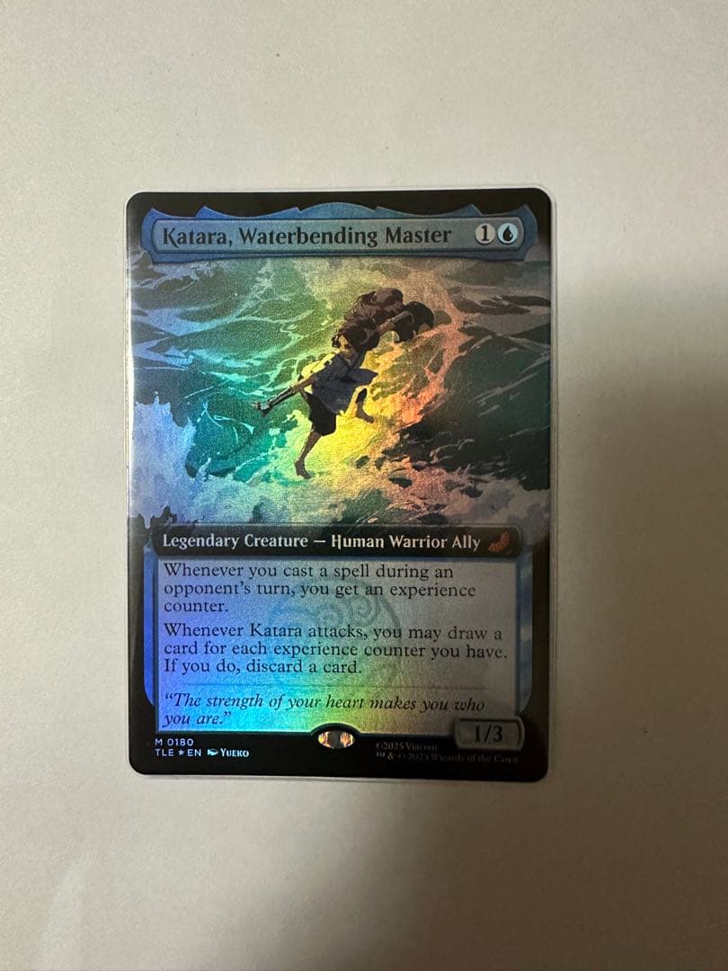 MTG 水の技の達人、カタラ/ 拡張アート foil 　英語1枚